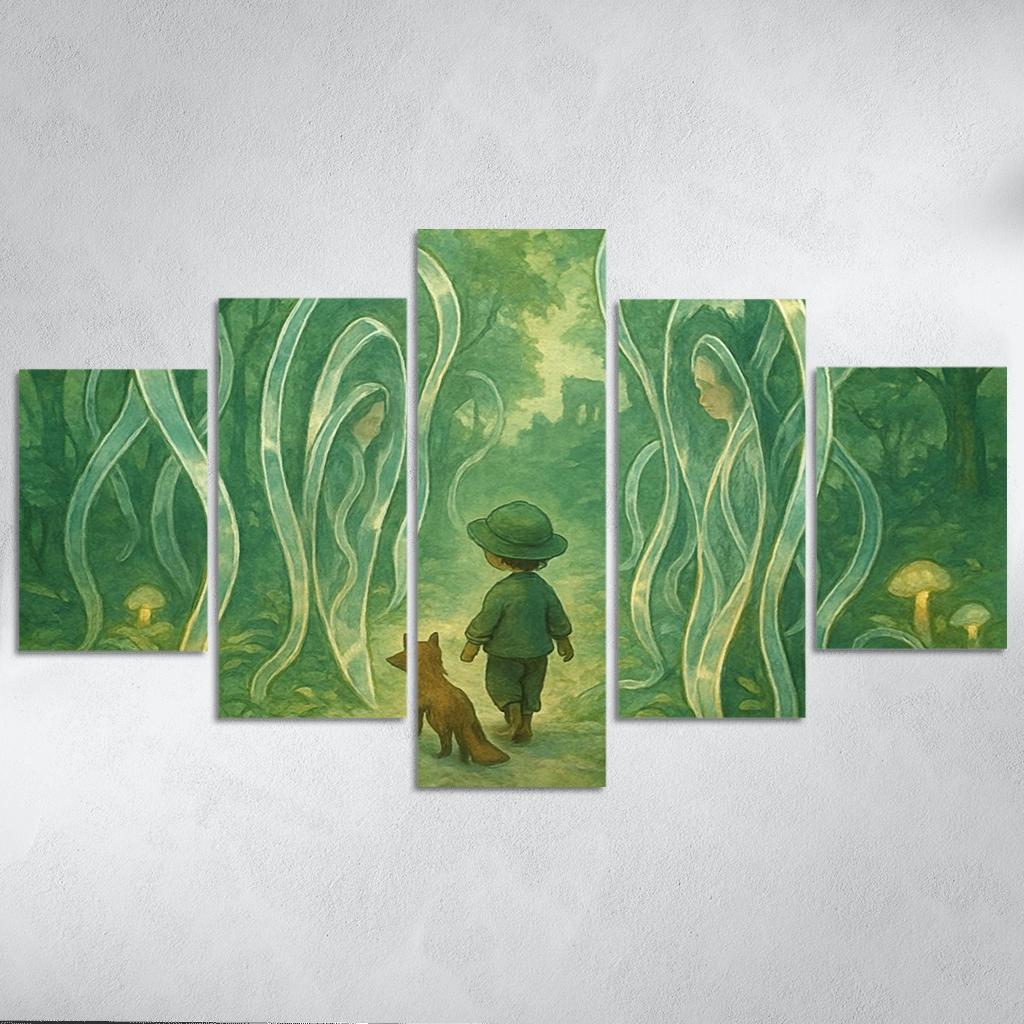 Mirrorvine Labyrinth abstract paintings frame