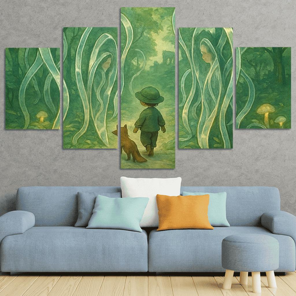 Mirrorvine Labyrinth abstract paintings frame