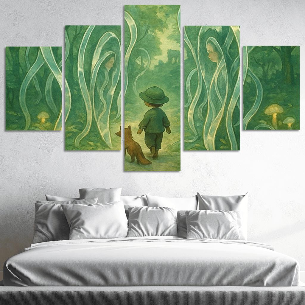 Mirrorvine Labyrinth abstract paintings frame