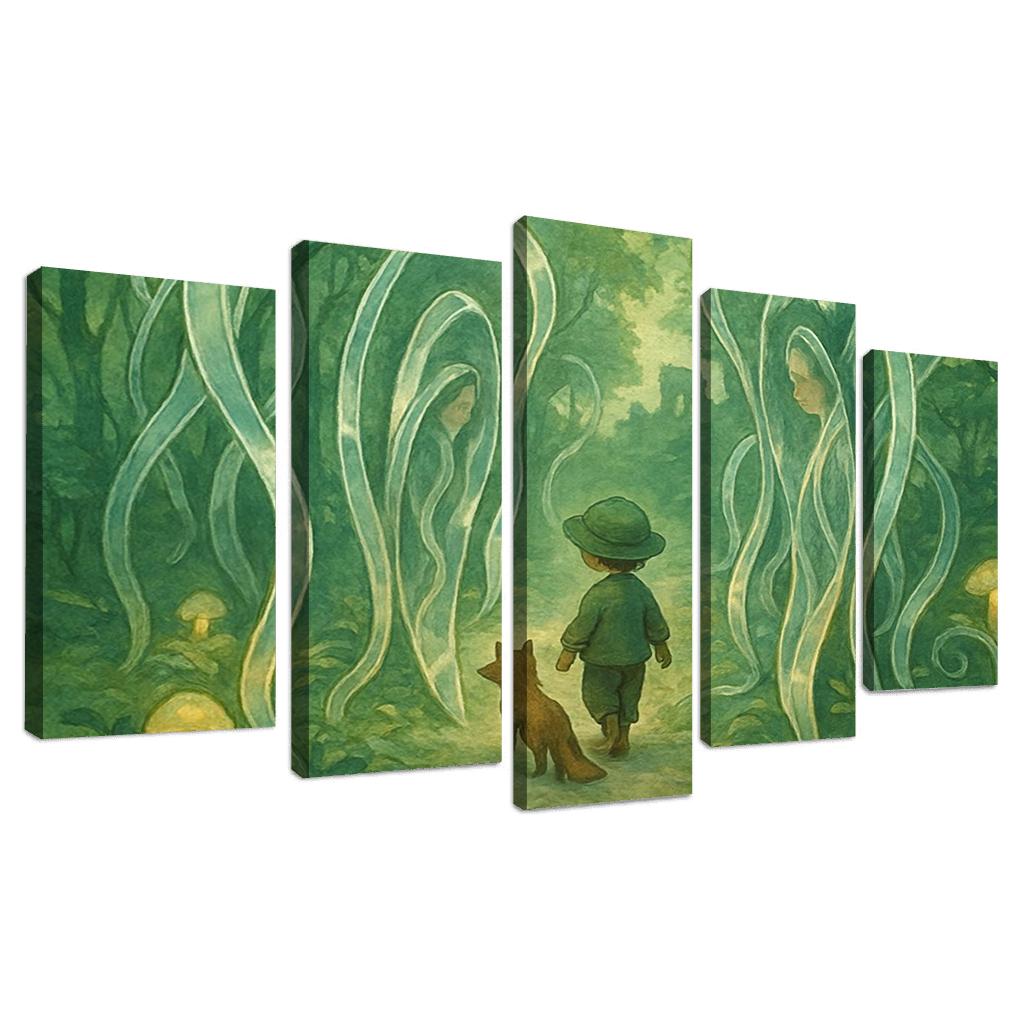 Mirrorvine Labyrinth abstract paintings frame