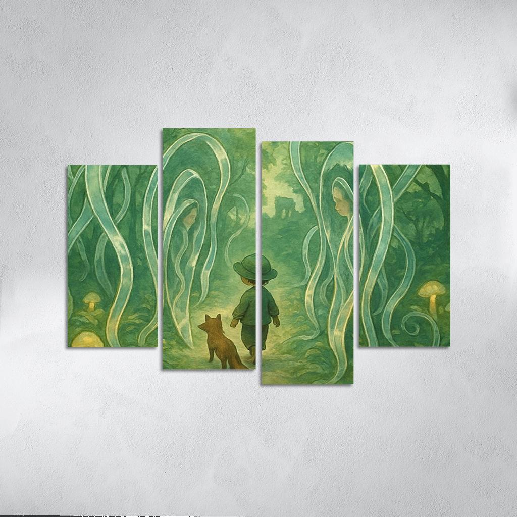 Mirrorvine Labyrinth abstract paintings frame