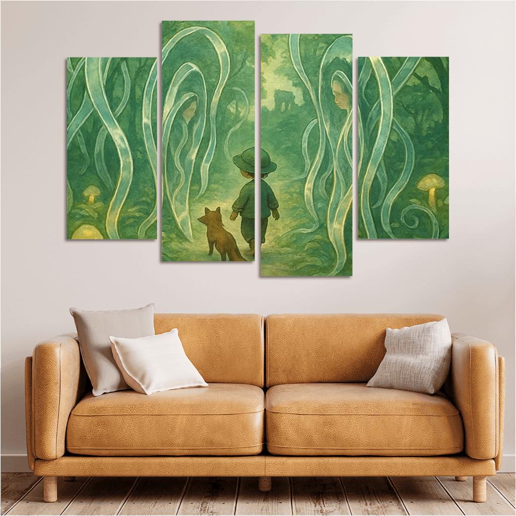 Mirrorvine Labyrinth abstract paintings frame