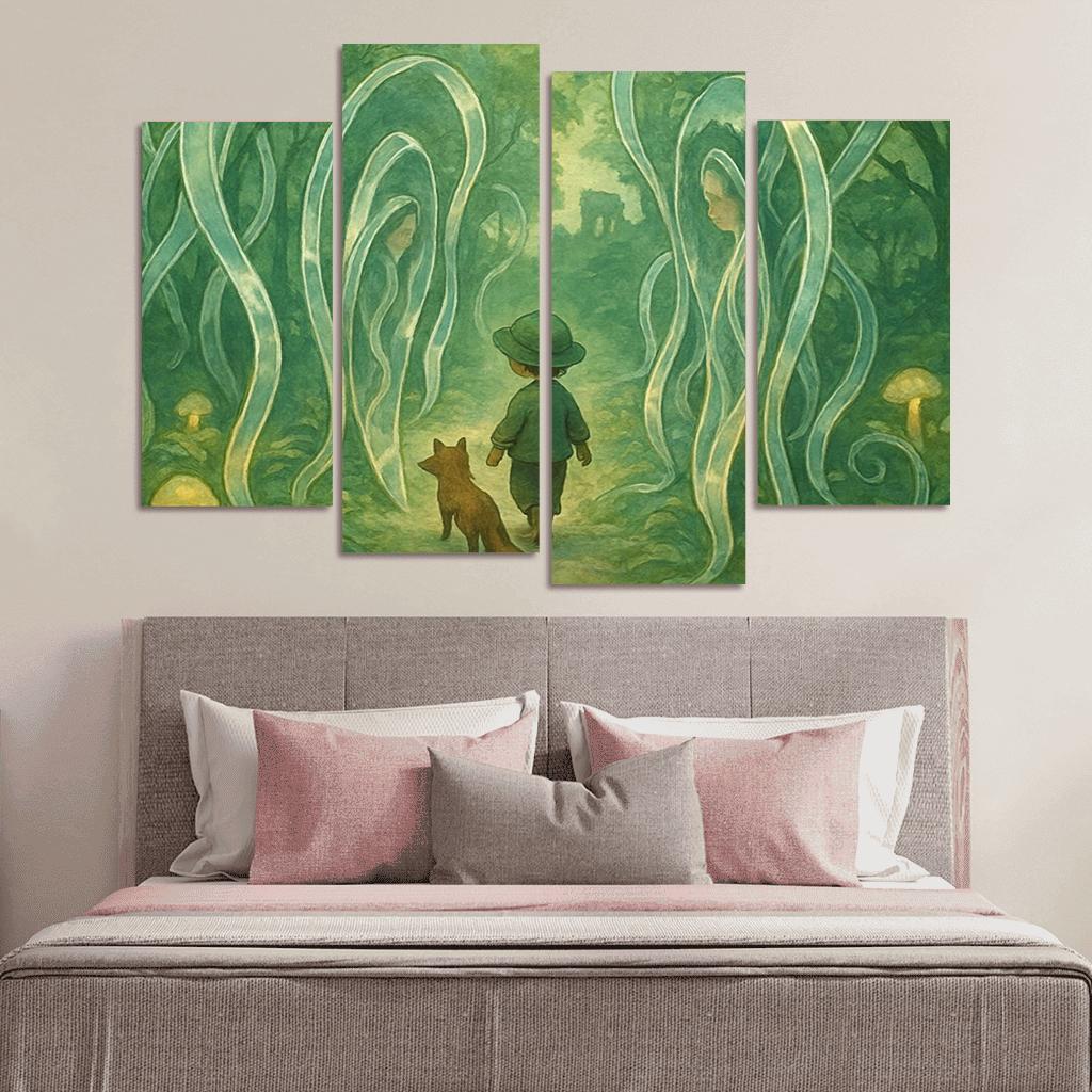 Mirrorvine Labyrinth abstract paintings frame