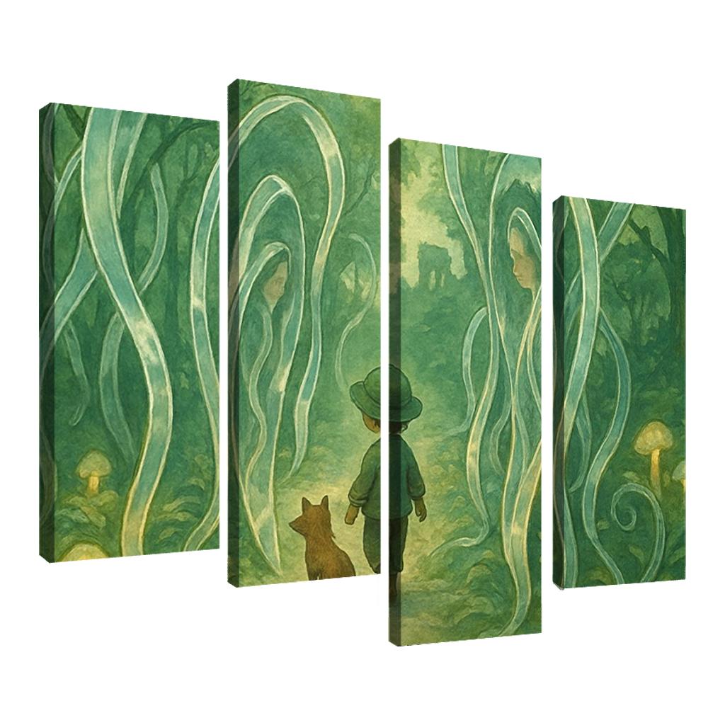 Mirrorvine Labyrinth abstract paintings frame