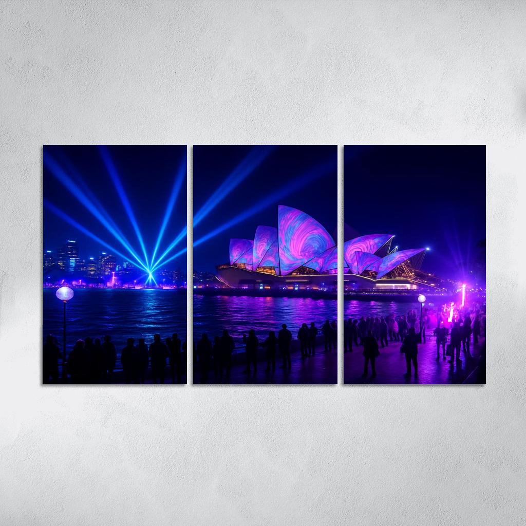 Vivid Sydney Light Festival Australia framed paintings