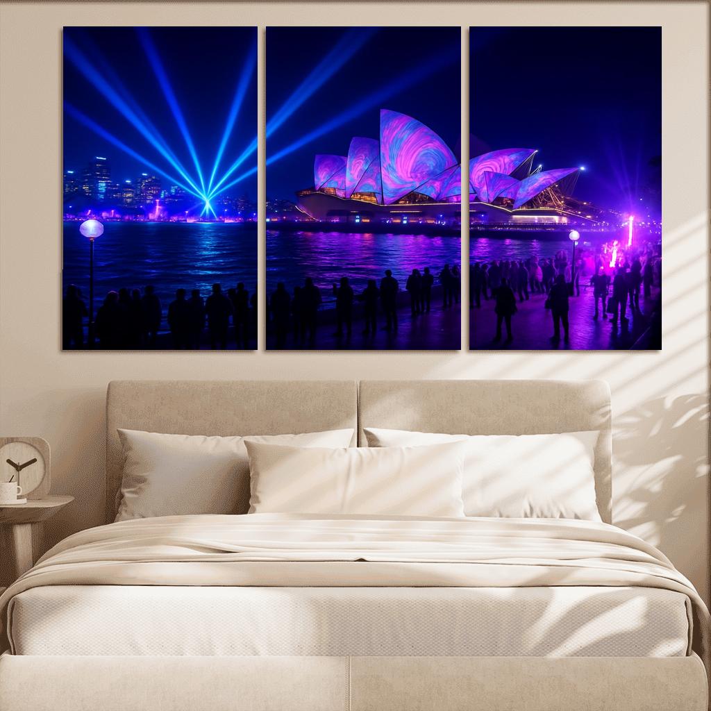 Vivid Sydney Light Festival Australia framed paintings