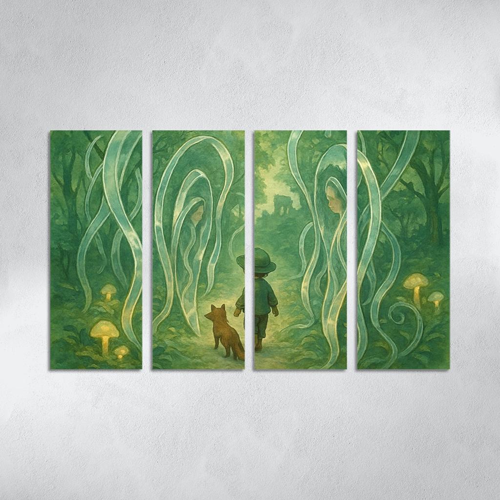 Mirrorvine Labyrinth abstract paintings frame