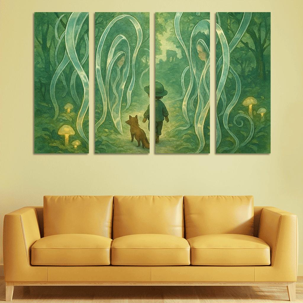 Mirrorvine Labyrinth abstract paintings frame