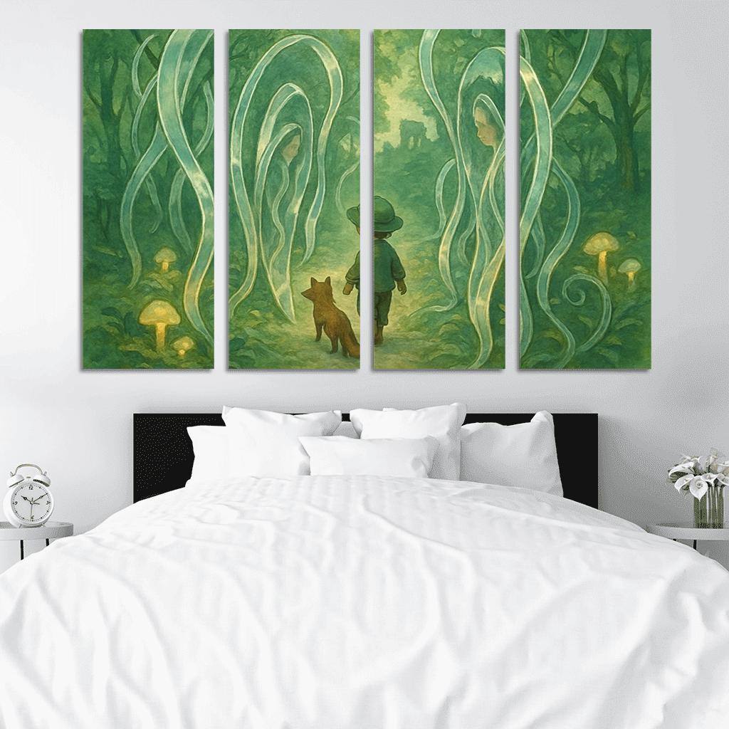 Mirrorvine Labyrinth abstract paintings frame