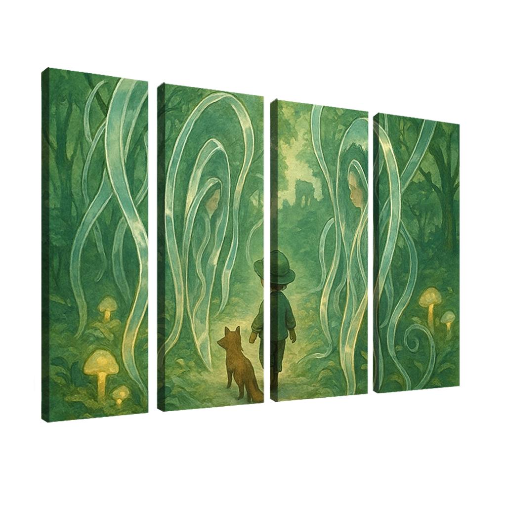 Mirrorvine Labyrinth abstract paintings frame