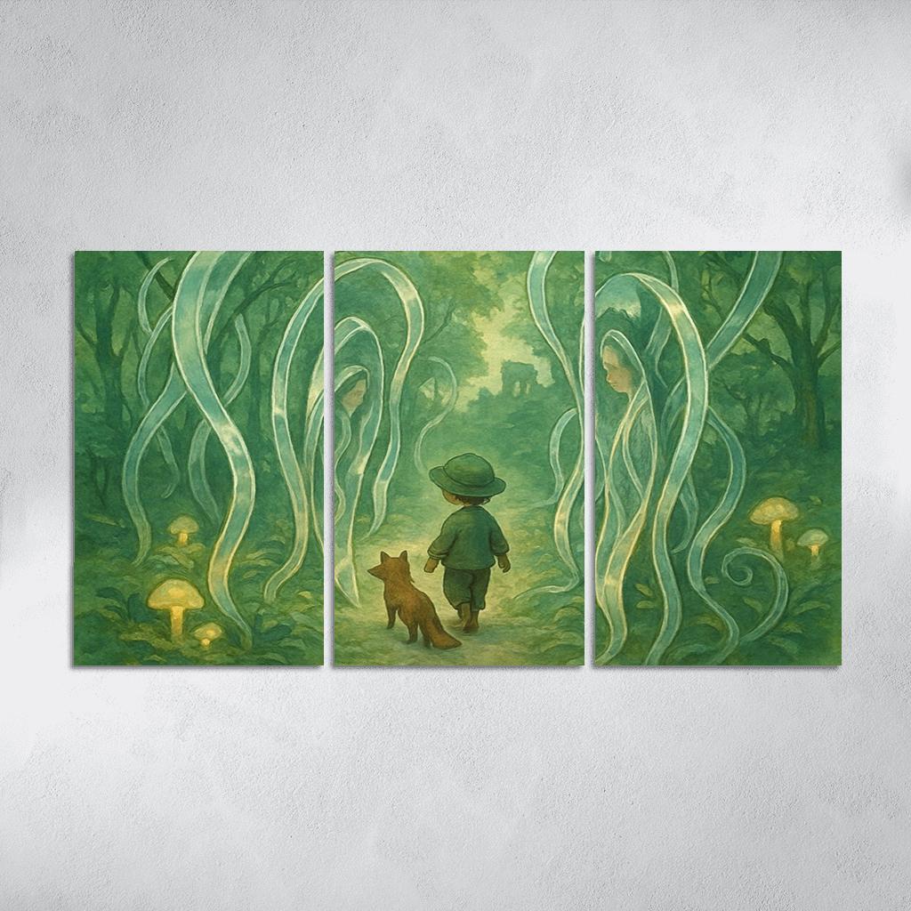 Mirrorvine Labyrinth abstract paintings frame