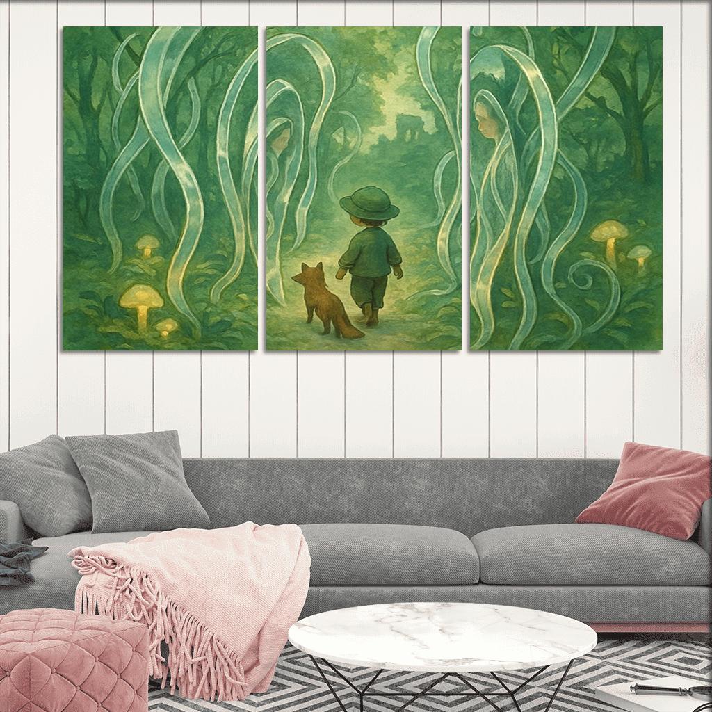 Mirrorvine Labyrinth abstract paintings frame