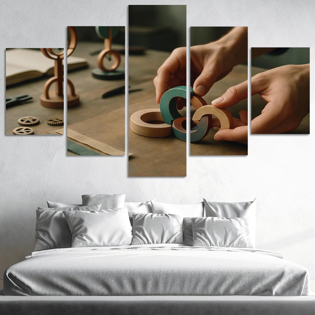 Kinetic Tactile Sculpture Practice oil paintings frame