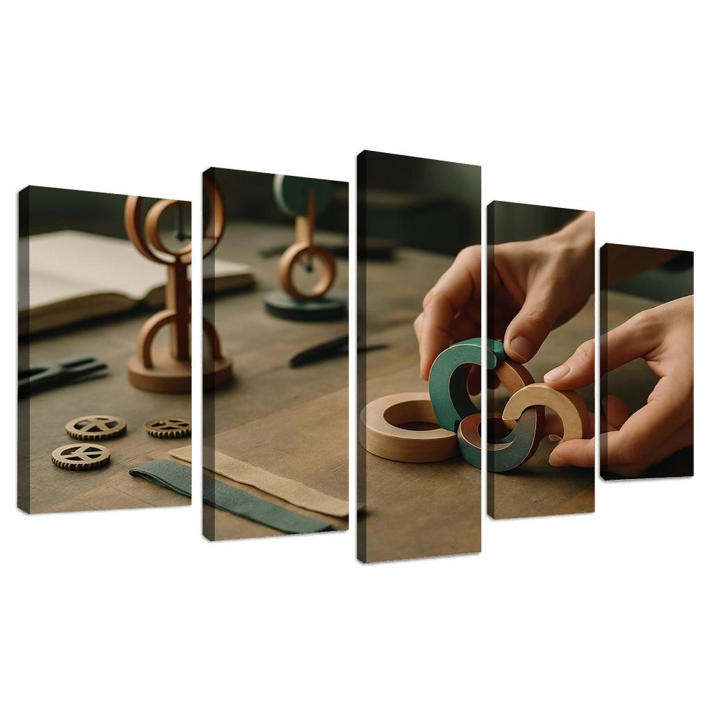 Kinetic Tactile Sculpture Practice oil paintings frame