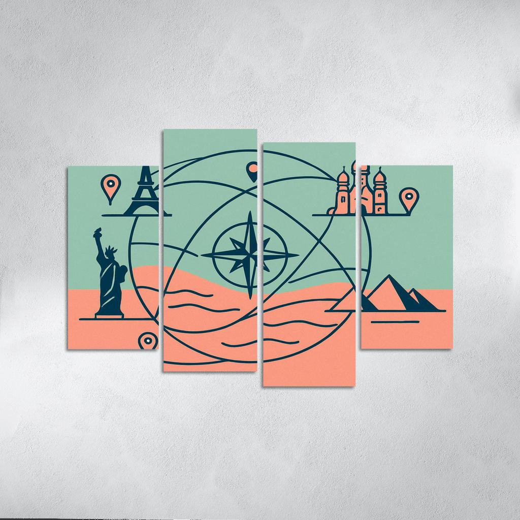 Arc Of Compass Cities decor