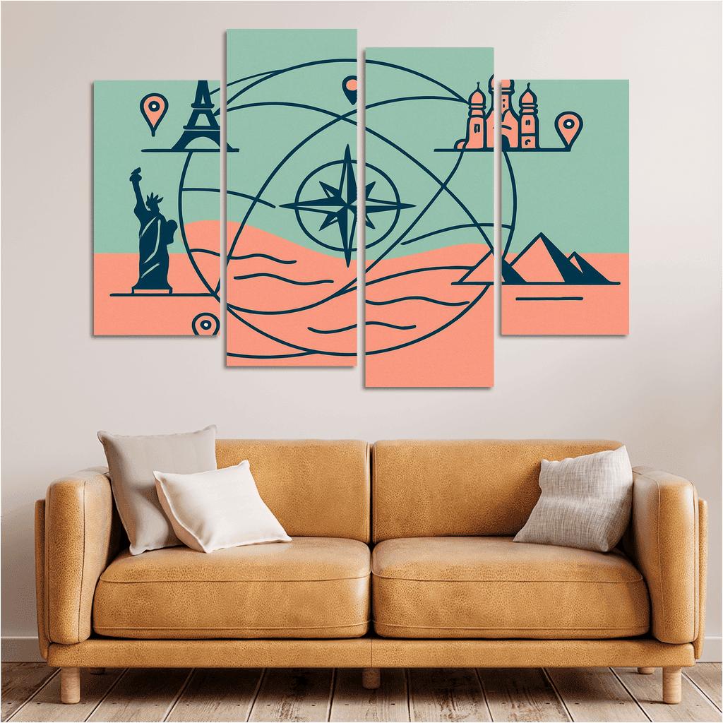 Arc Of Compass Cities decor