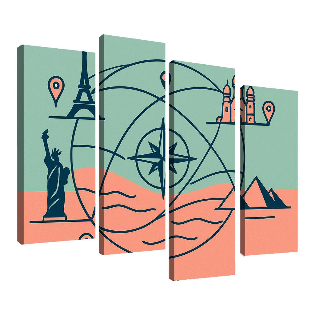 Arc Of Compass Cities decor