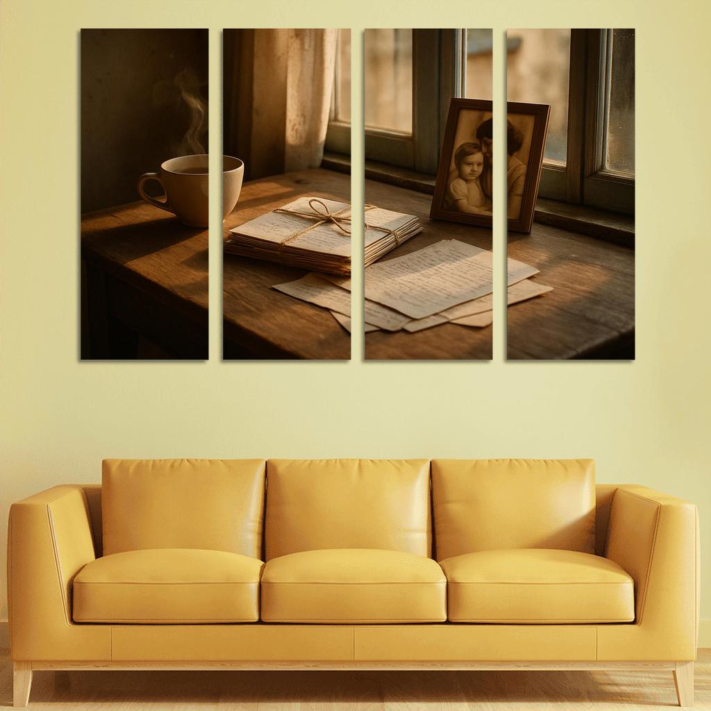 Letters Across Years oil paintings frame