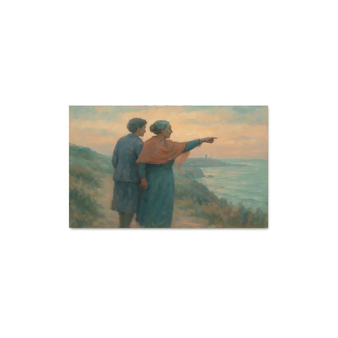The Quiet Compass custom paintings frame