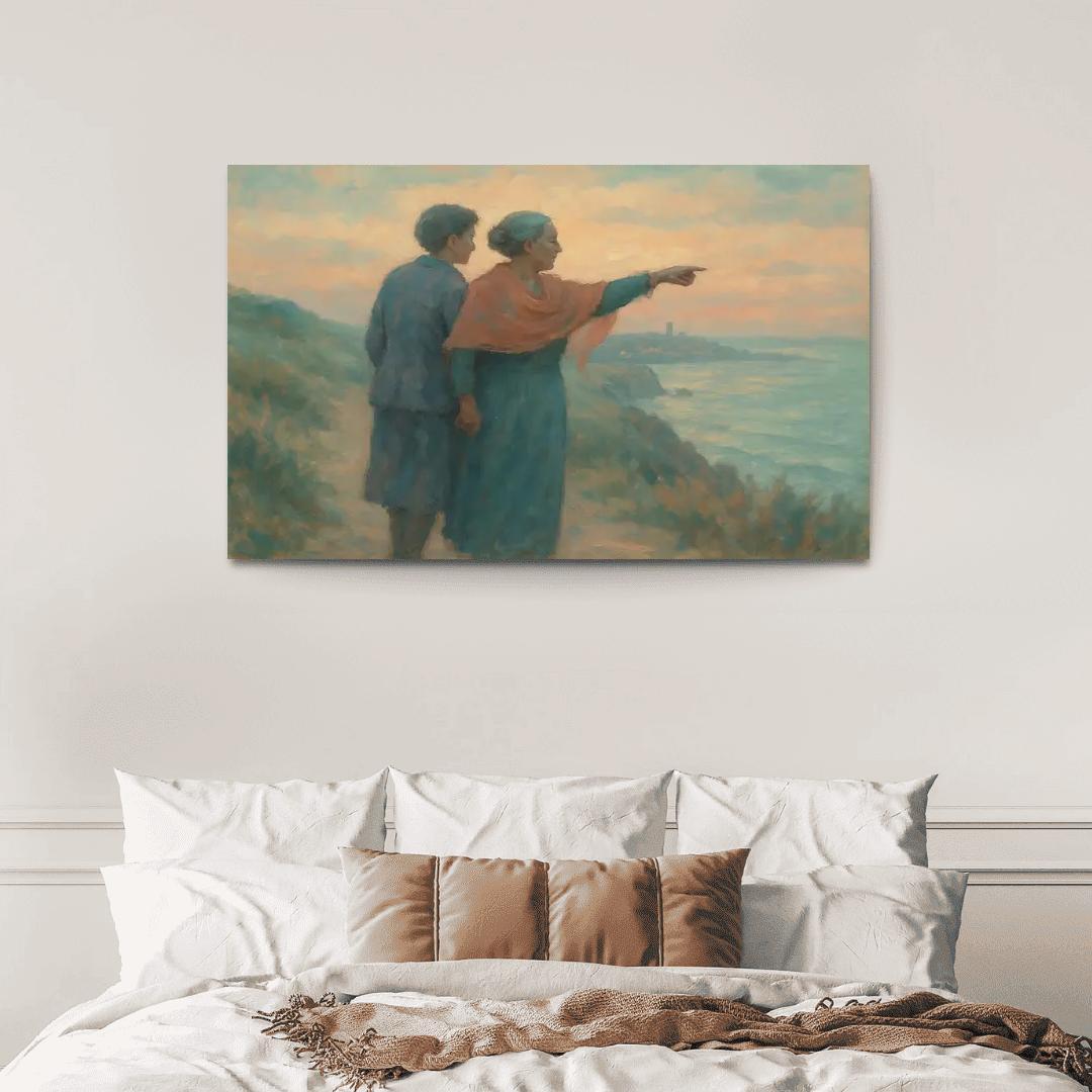 The Quiet Compass custom paintings frame