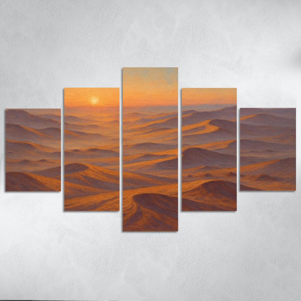 Amber Dune Fields At Dawn art trends