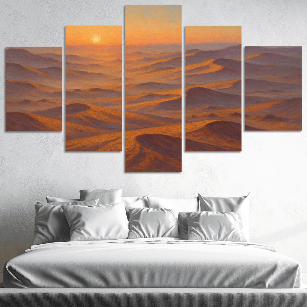 Amber Dune Fields At Dawn art trends
