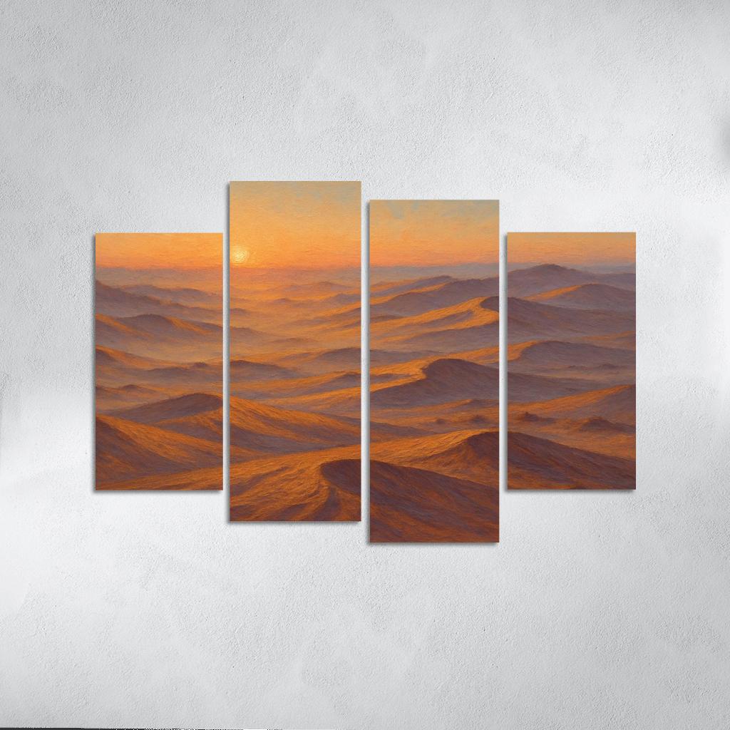 Amber Dune Fields At Dawn art trends