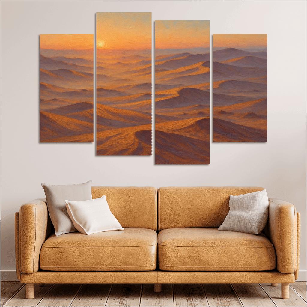 Amber Dune Fields At Dawn art trends