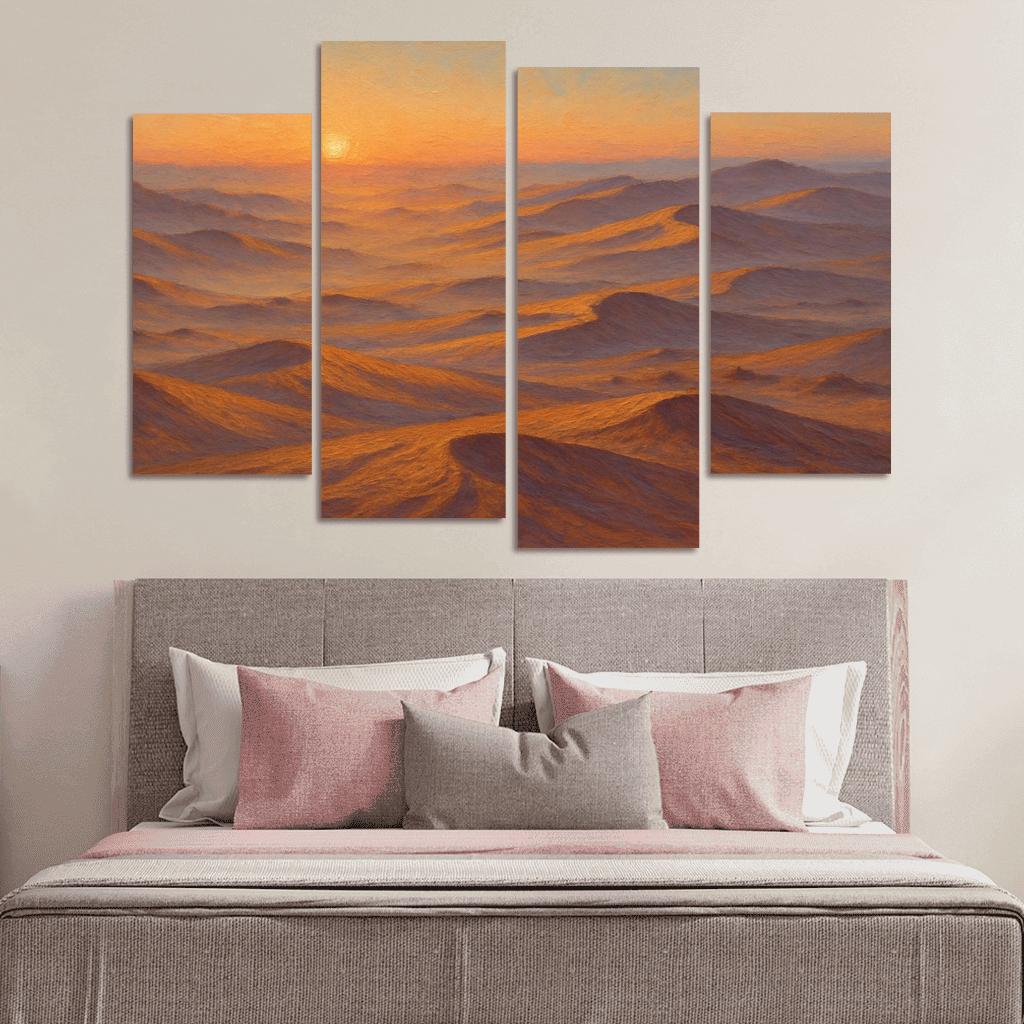 Amber Dune Fields At Dawn art trends