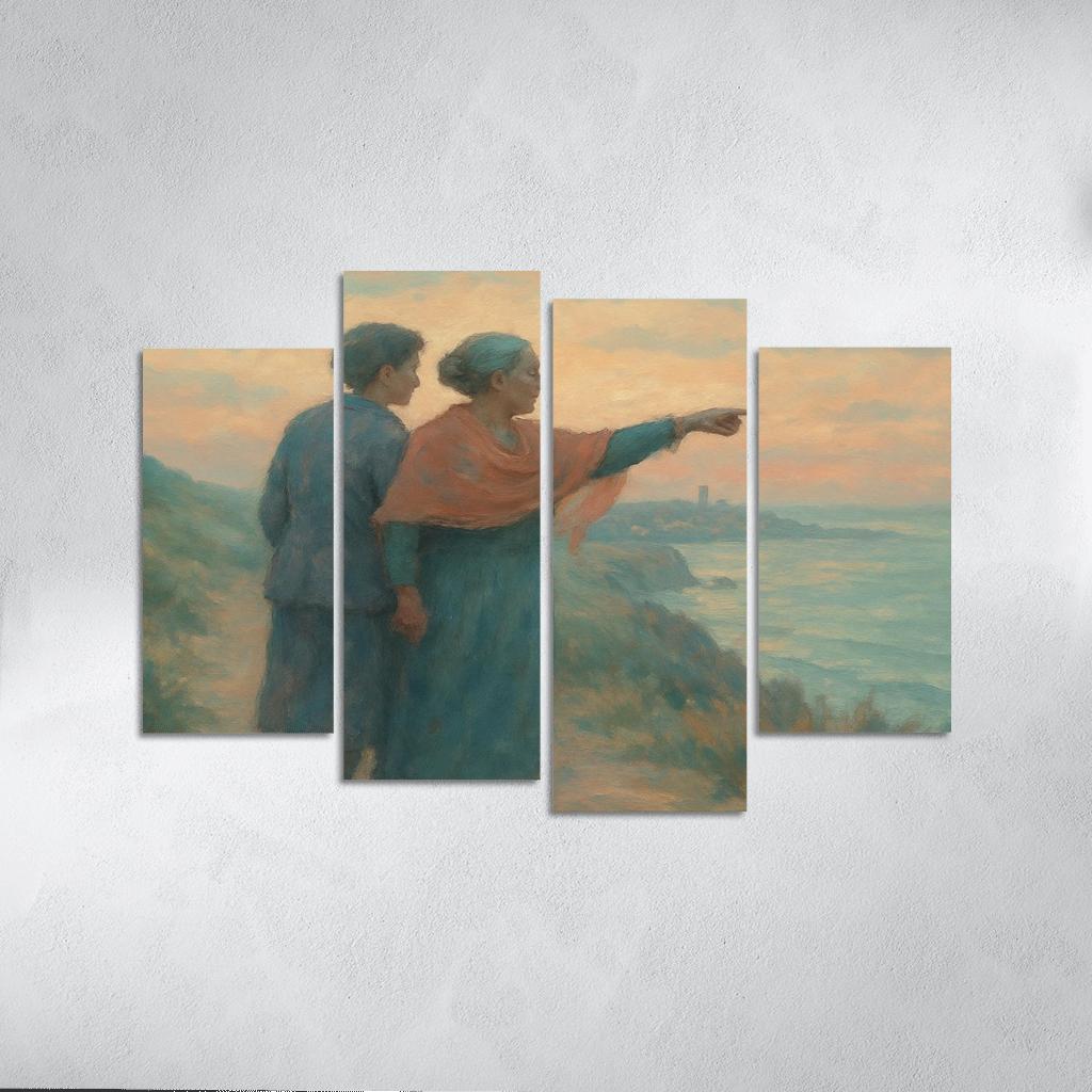 The Quiet Compass custom paintings frame