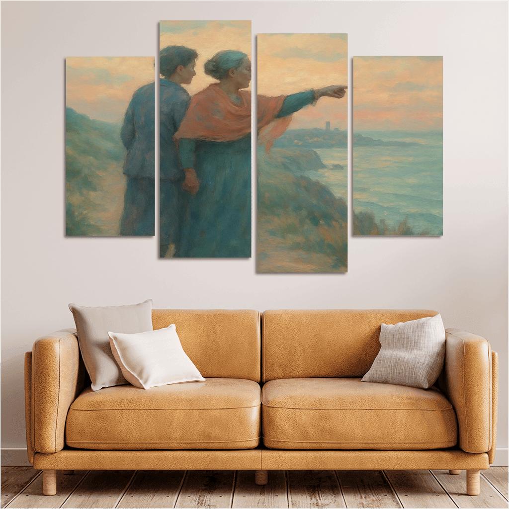 The Quiet Compass custom paintings frame