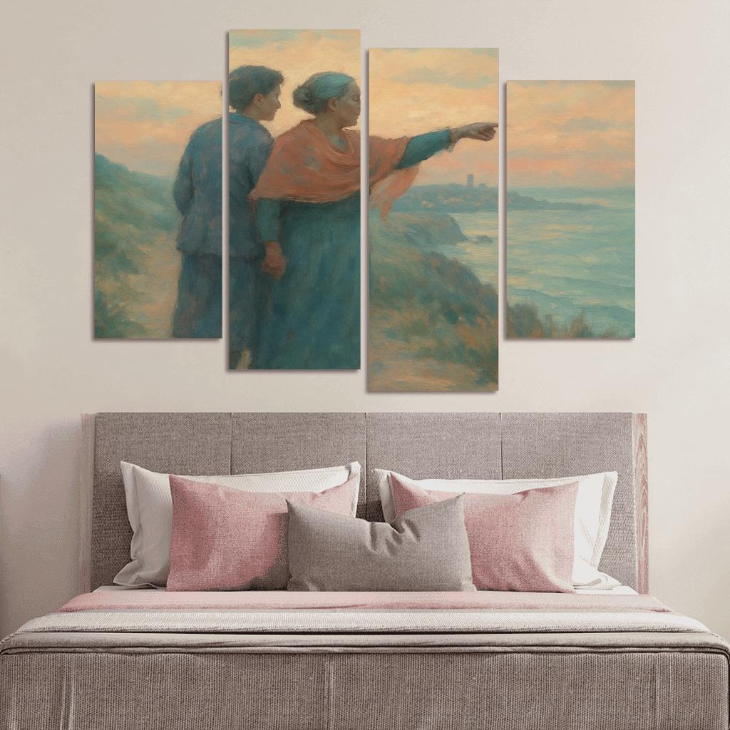 The Quiet Compass custom paintings frame