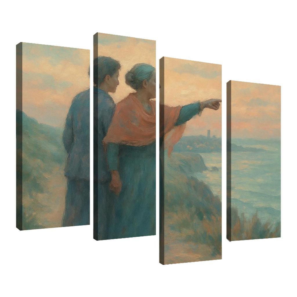 The Quiet Compass custom paintings frame