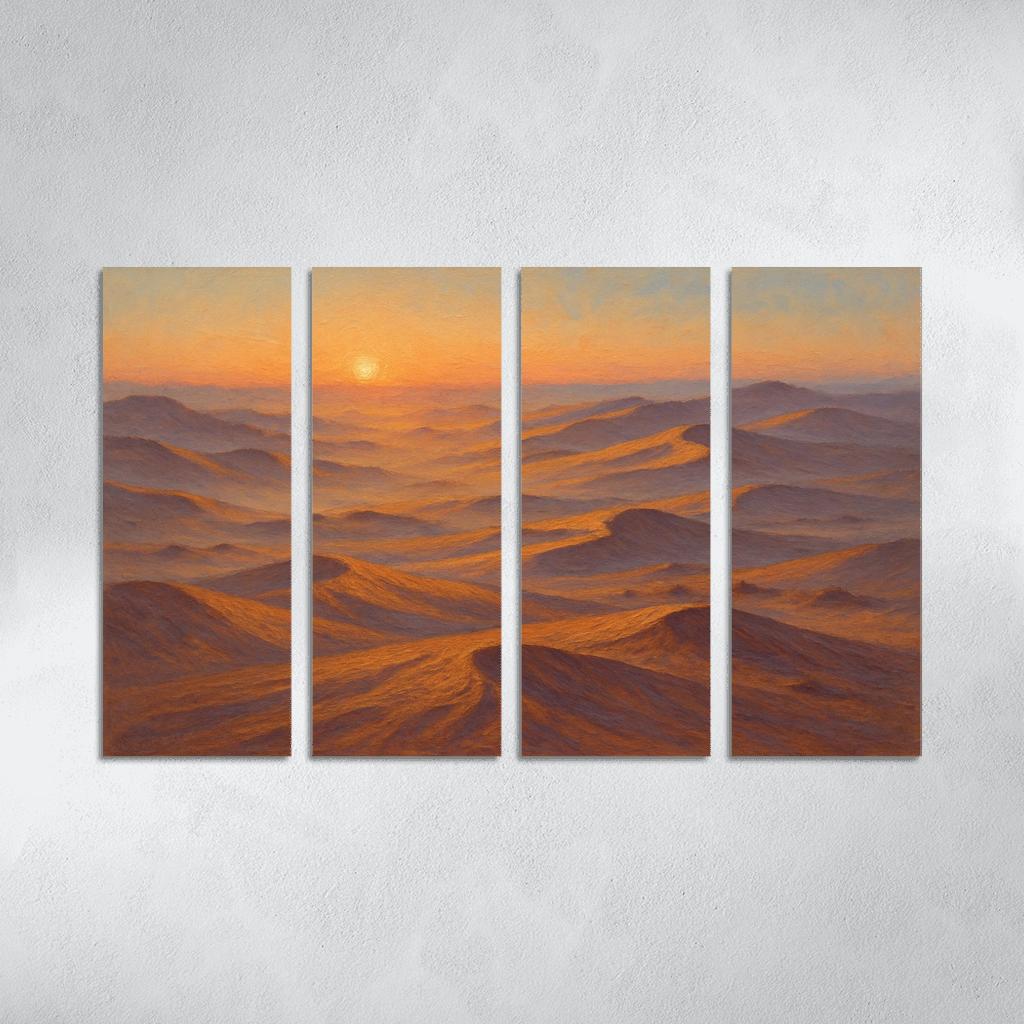 Amber Dune Fields At Dawn art trends
