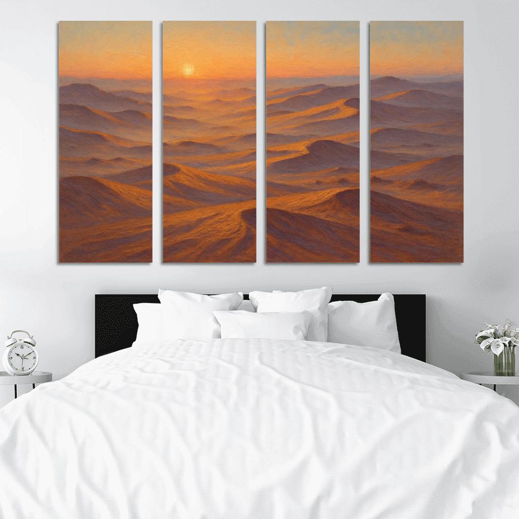Amber Dune Fields At Dawn art trends