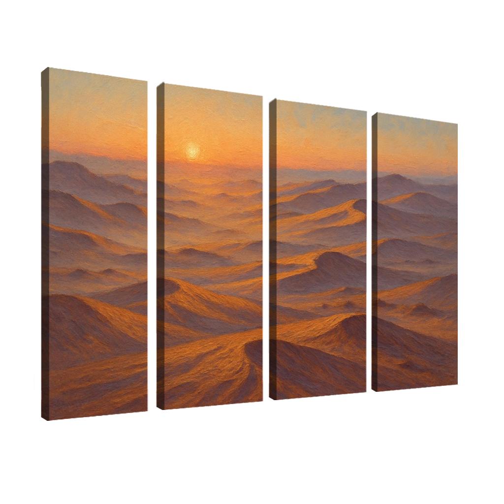 Amber Dune Fields At Dawn art trends