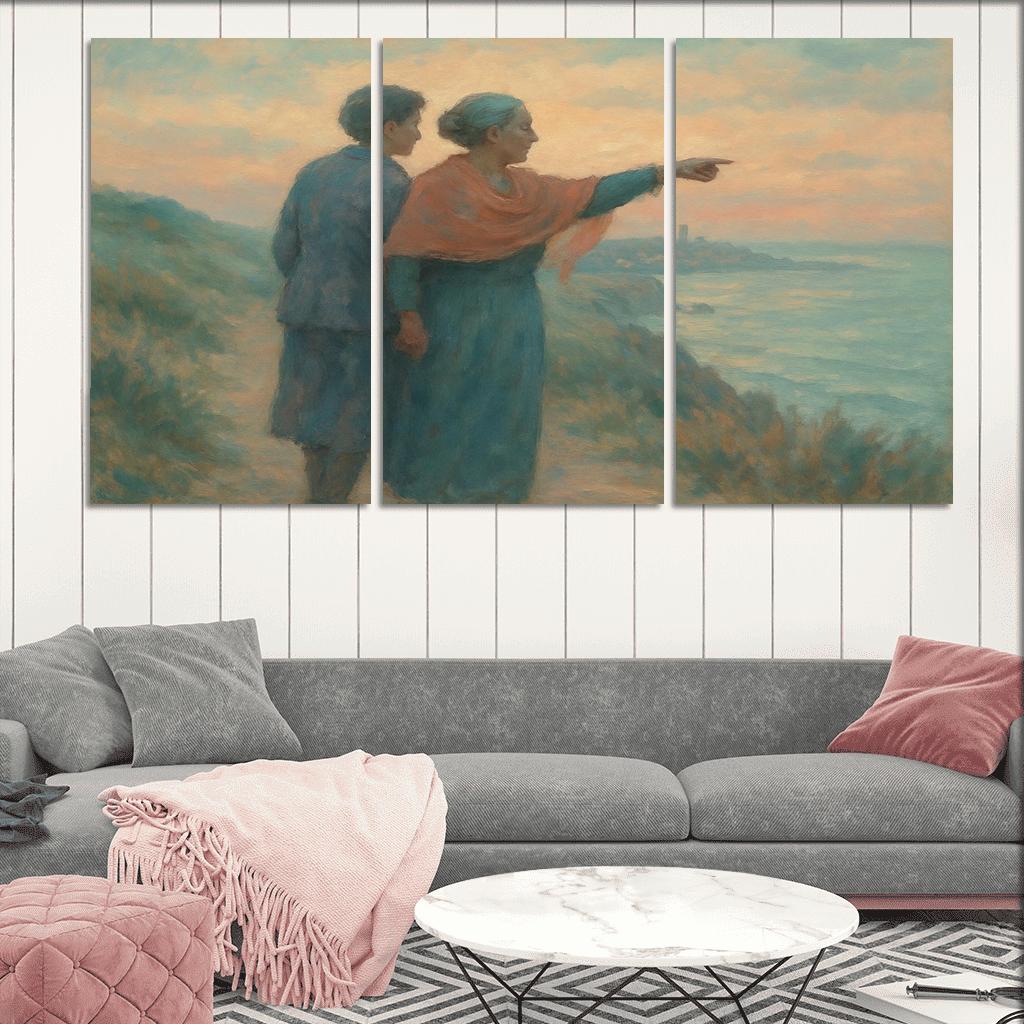 The Quiet Compass custom paintings frame