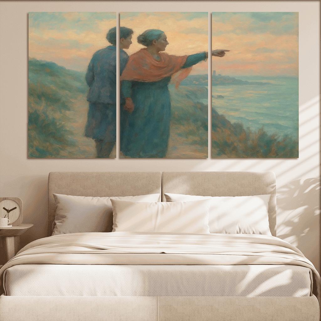 The Quiet Compass custom paintings frame