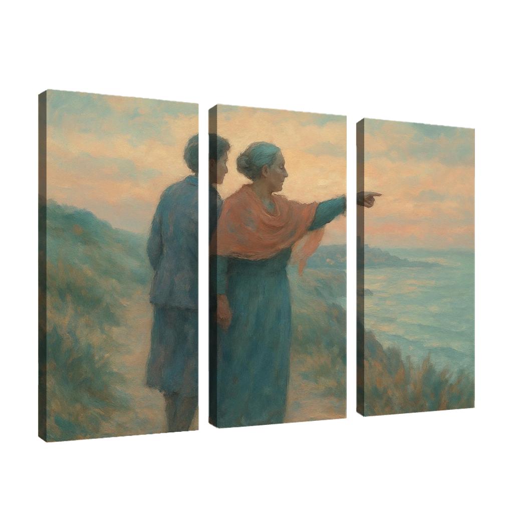 The Quiet Compass custom paintings frame