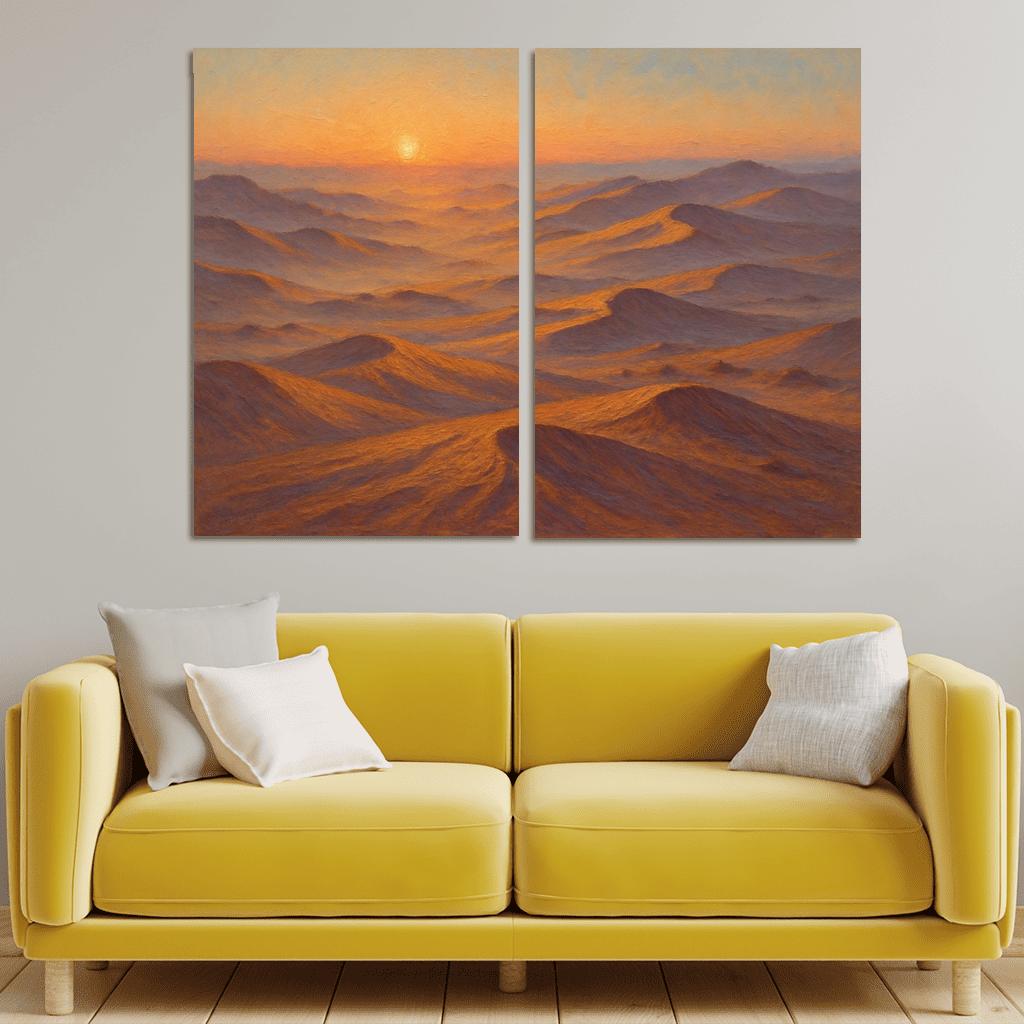 Amber Dune Fields At Dawn art trends