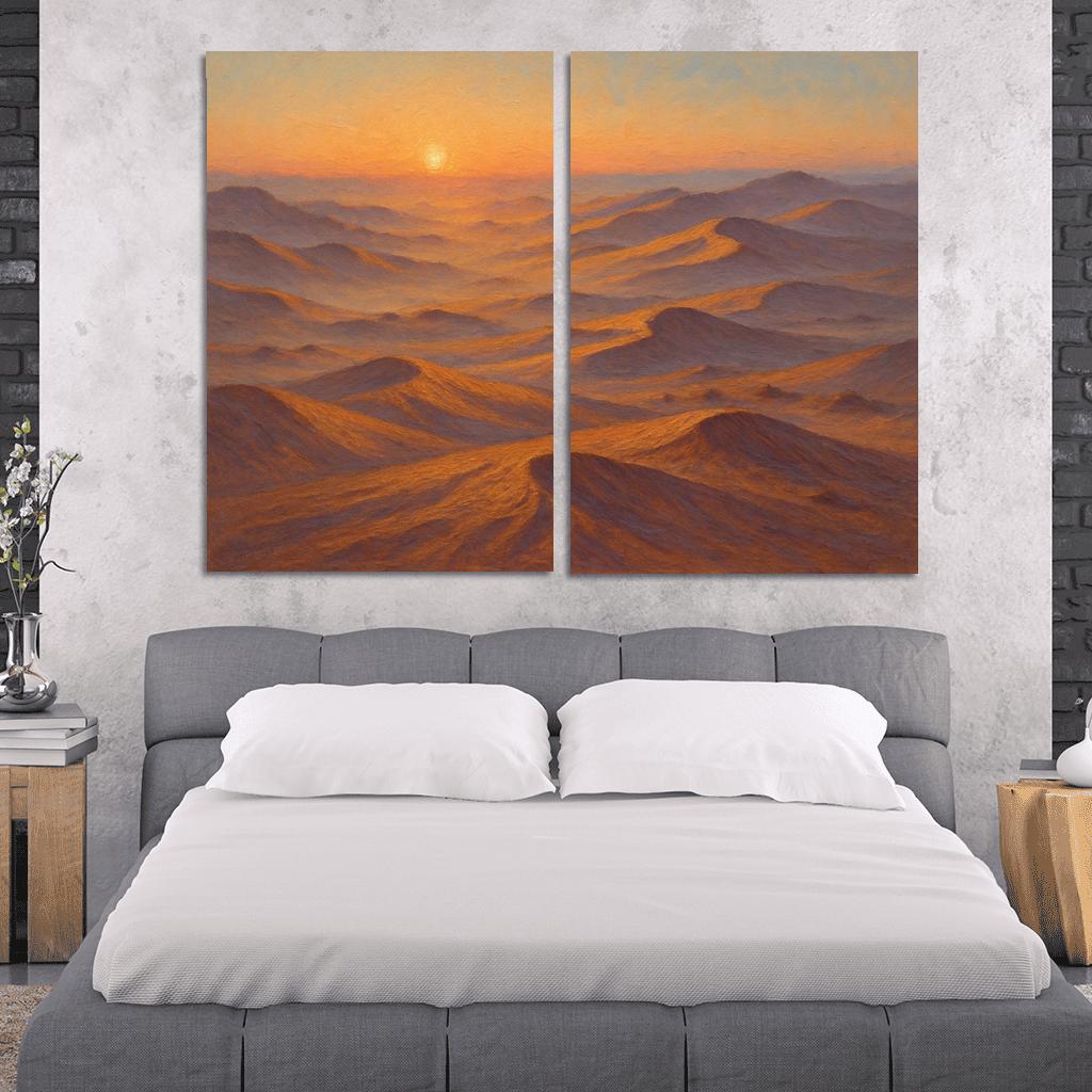 Amber Dune Fields At Dawn art trends