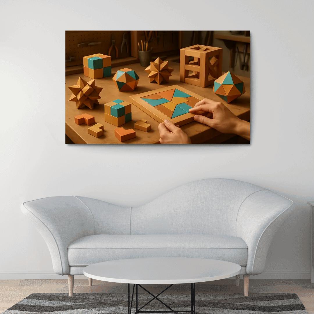 Geometric Puzzle Crafting art trends