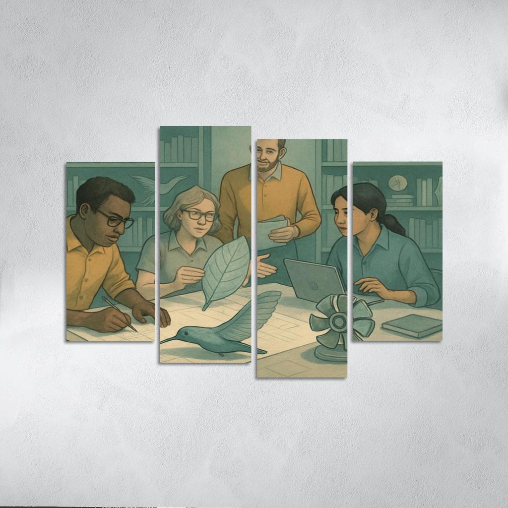 Bioinspired Design Studio canvas paintings frame