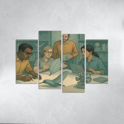 Bioinspired Design Studio canvas paintings frame