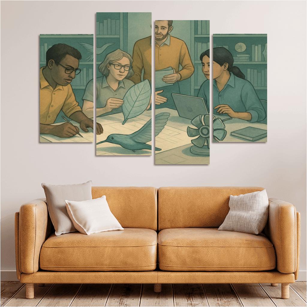Bioinspired Design Studio canvas paintings frame