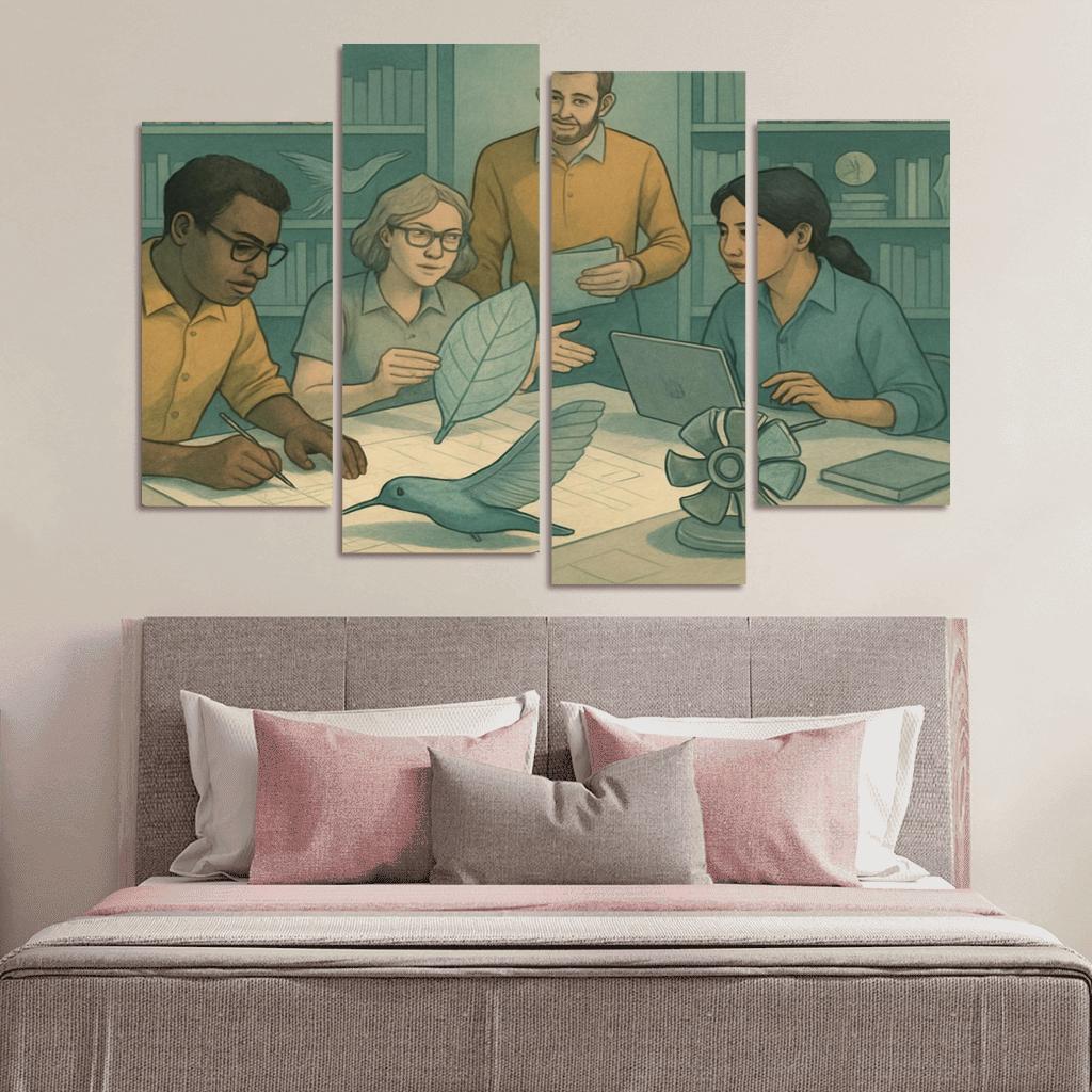 Bioinspired Design Studio canvas paintings frame