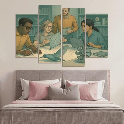 Bioinspired Design Studio canvas paintings frame