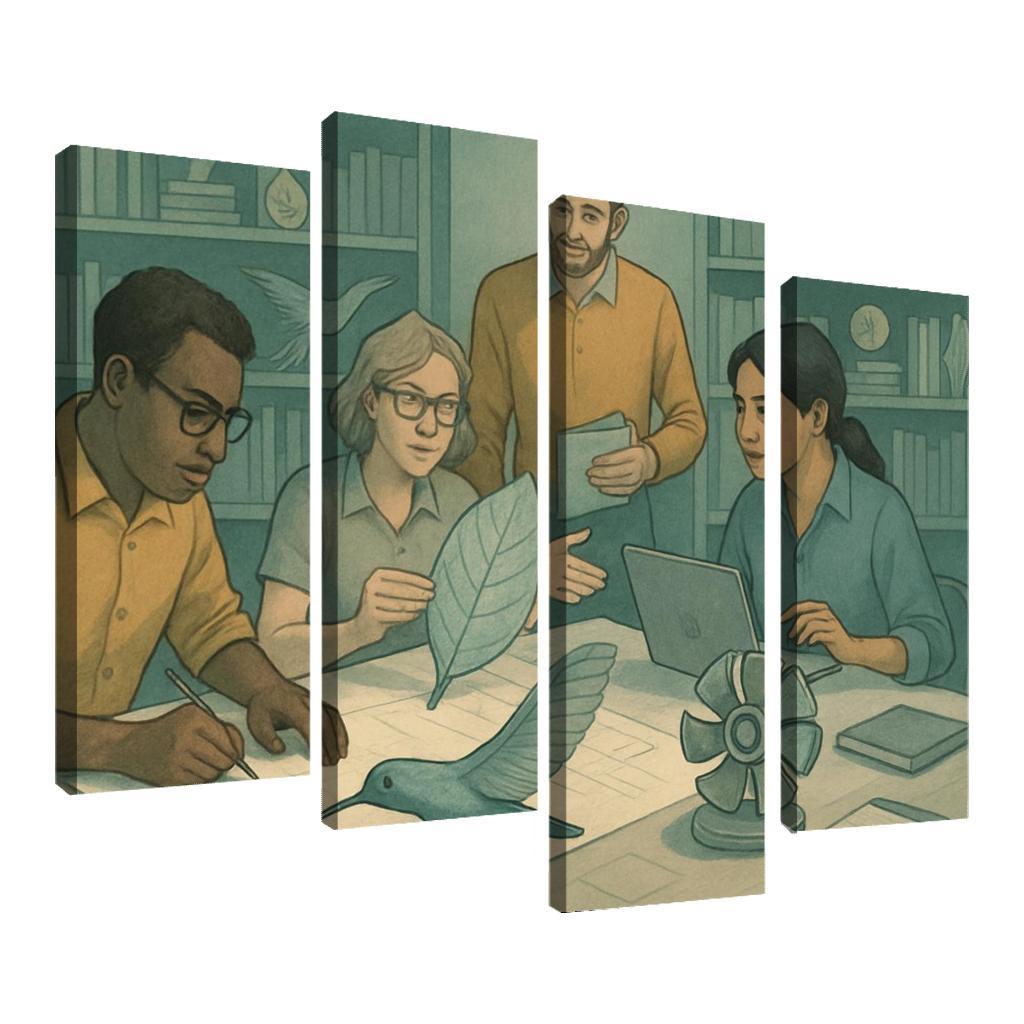 Bioinspired Design Studio canvas paintings frame