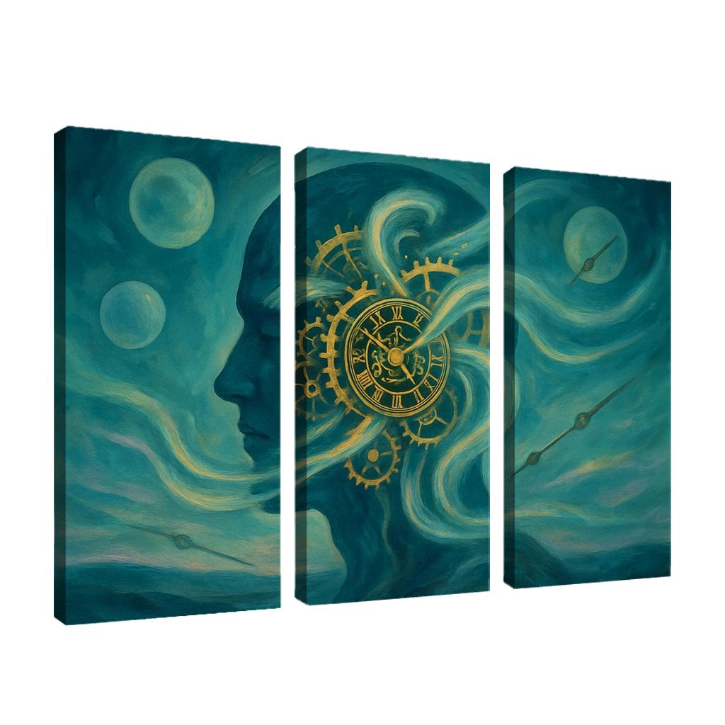Clockwork Aurora Of Memory modern paintings frame
