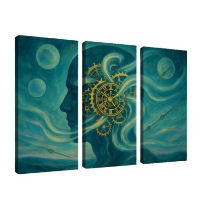 Clockwork Aurora Of Memory modern paintings frame